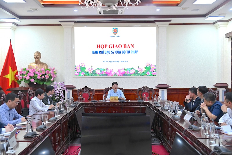 Giao ban Ban Chỉ đạo 57 của Bộ Tư pháp